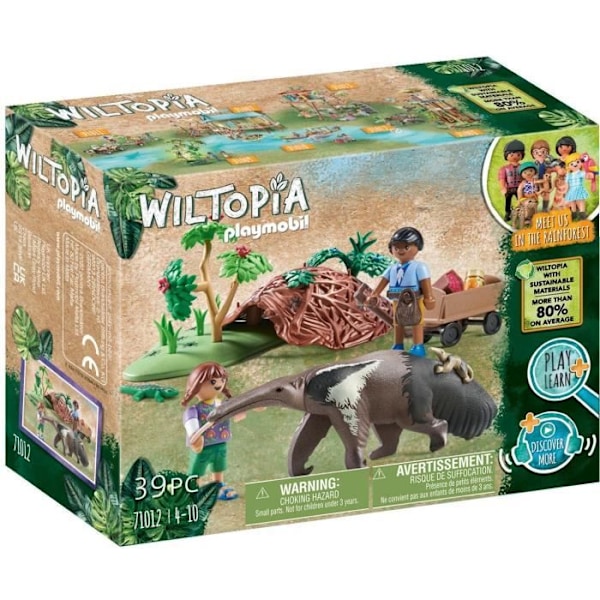 PLAYMOBIL - 71012 - Wiltopia - Myreslugere - 39 dele - Legetøj til børn fra 4 år og opefter Flerfärgad