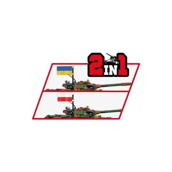 Maquette - COBI - T-72 M1R - Plast - Samlesæt - Blandt