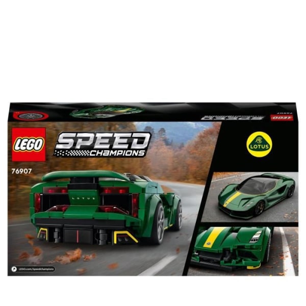 LEGO® 76907 Speed Champions Lotus Evija racerbil, nedskalad leksak med minifigur för racerförare, barnleksak Flerfärgad