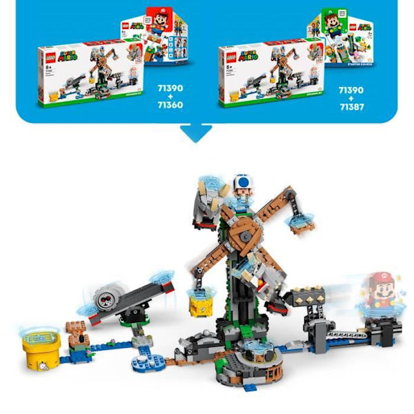 LEGO® 71390 Super Mario Destroy the Reznors Expansion Set Børnelegetøj i alderen 6 Gul