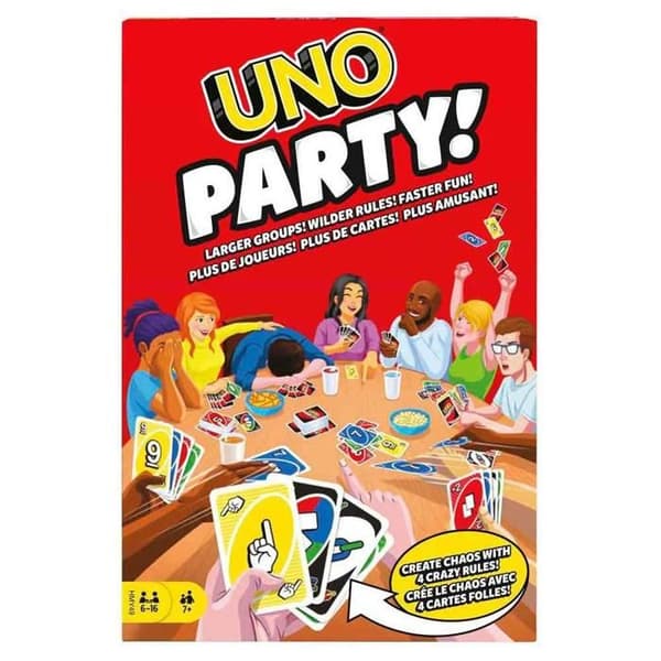 UNO™ Party - MATTEL GAMES - 6–16 Pelaajaa - Erityiset Säännöt - Ikä 7+
