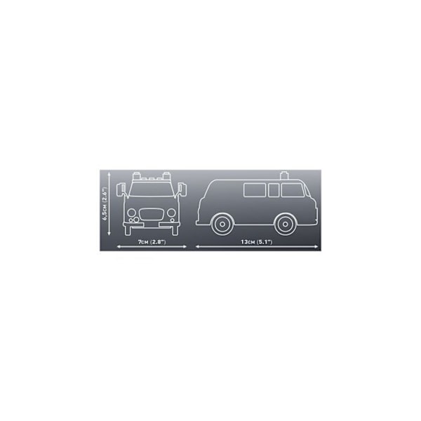 Rakennuslelu - COBI - Barkas B1000 - Paloauto - Punainen - 151 kpl Röd