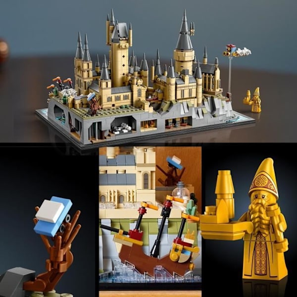 LEGO® Harry Potter 76419 Hogwarts slot og grunde, bygbart modelsæt til voksne, inklusive ikoniske steder Flerfärgad