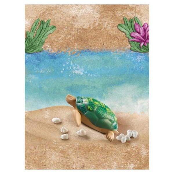 Rakennuspelit - Playmobil - WILTOPIA GIANT TORTOISE - Ikä 4 vuotta - Sekalaiset materiaalit - 8 kpl Flerfärgad