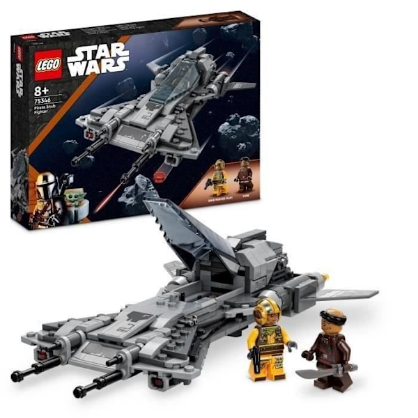 LEGO® Star Wars 75346 Pirate Hunter, Lelu lentäjä- ja siipiminihahmoilla, Mandalorian Vit