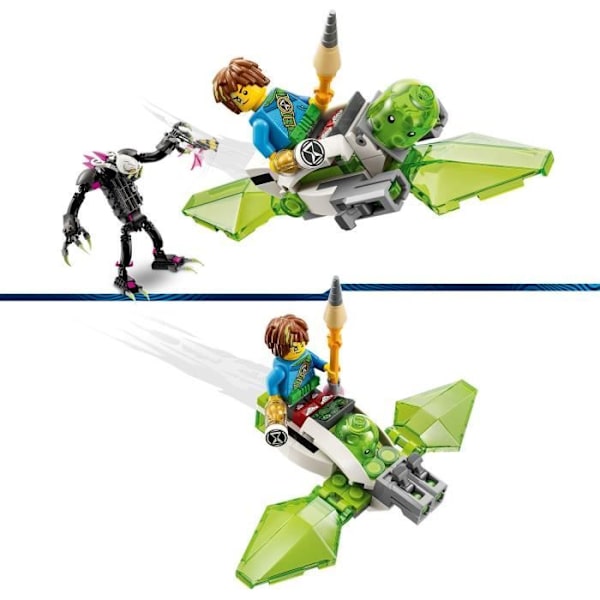 LEGO® DREAMZzz 71455 Burmonsteret, legetøj med Z-Blob-minifigurer i minifly eller flyvende motorcykel Svart