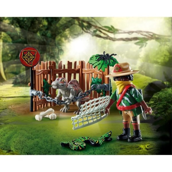 PLAYMOBIL - 71265 - Dino Rise - Baby spinosaurus ja taistelija Flerfärgad