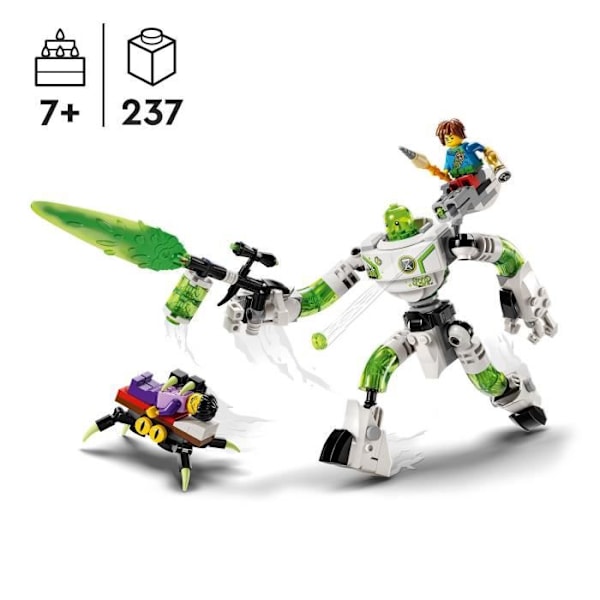 LEGO® DREAMZzz 71454 Mateo og Z-Blob robotten, legetøj med stor figur og Jayden minifigurer Vit