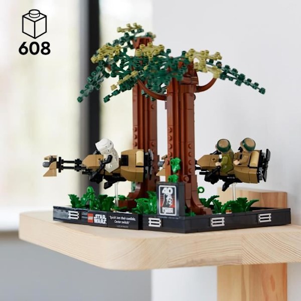 LEGO® Star Wars 75353 Endor Speeder Chase Diorama, mukana Luke Skywalker Flerfärgad