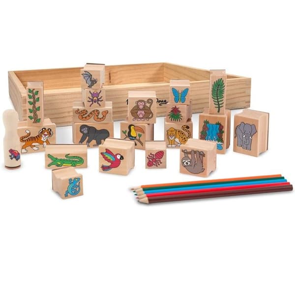 Melissa & Doug - Stempler Tropisk Skov Grön