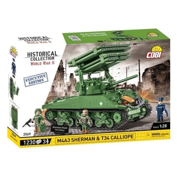 COBI 2569 - M4A3 SHERMAN & T34 CALLIOPE Executive Edition Grön