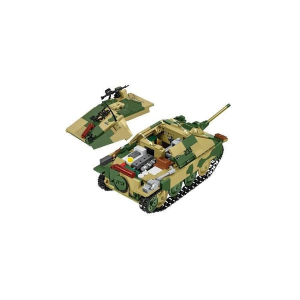 Byggset - COBI - COBI 2670 - Jagdpanzer 38(t) "Chwat" - Grön - Att montera själv Grön