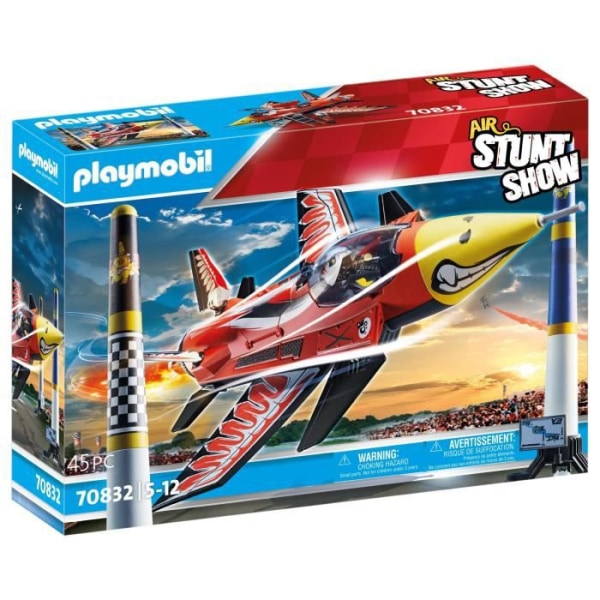 PLAYMOBIL - 70832 - Air Stuntshow Jet "Aigle" - Fällbar - Barn - 726g