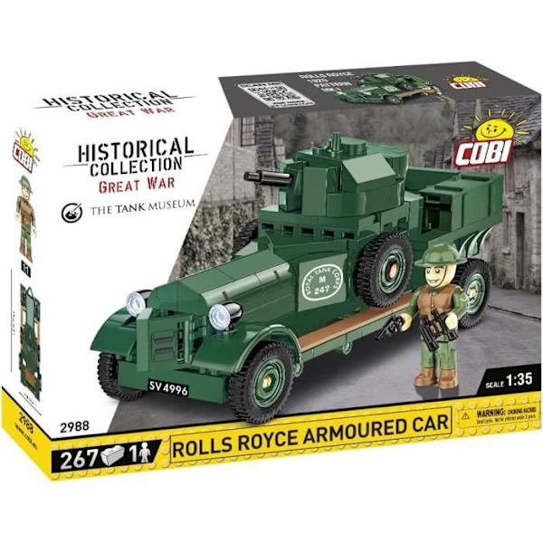 KLOCKI - COBI - 1920 Pattern MK I - Panssariauto - Historiallinen kokoelma - 2988