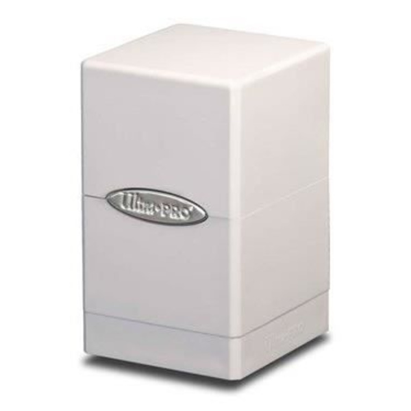 Spelaccessoar - ULTRA PRO - Satin Tower Deck Box - Vit - Optimal skydd - Extra fack Vit