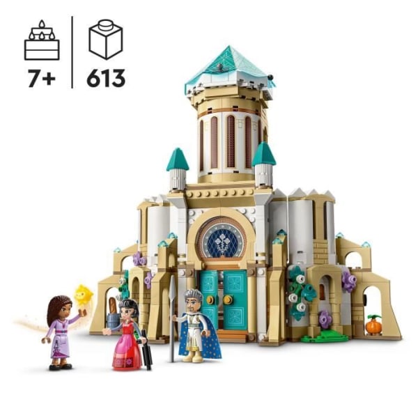 LEGO® Disney Wish 43224 King Magnificos slott, leksak från önskefilmen med Asha, Dahlia och King Magnifico minifigur