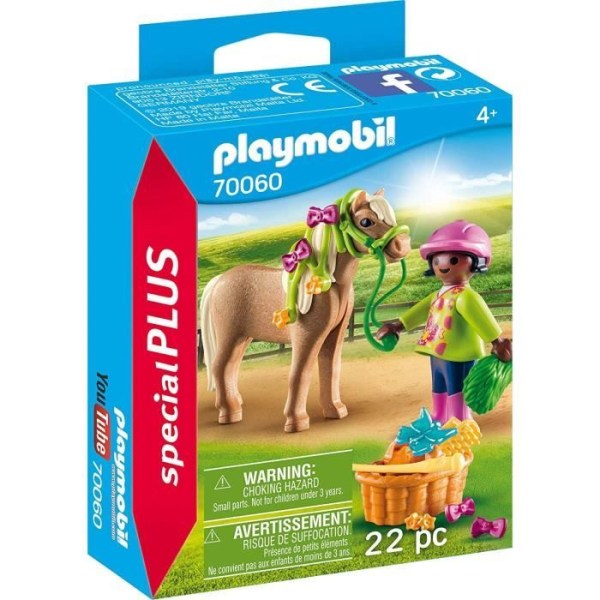 PLAYMOBIL - Maa - Special Plus - Ratsastaja ponin kanssa - 22 kpl - Seka _