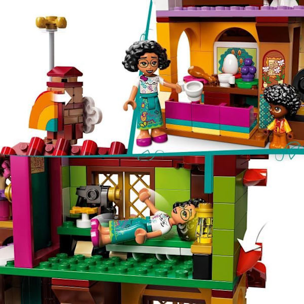 LEGO 43202 Disneys madrigalhus, leksak, med Encanto-filmfigurer och minidockor, presentidé för pojkar och flickor 6 år Flerfärgad