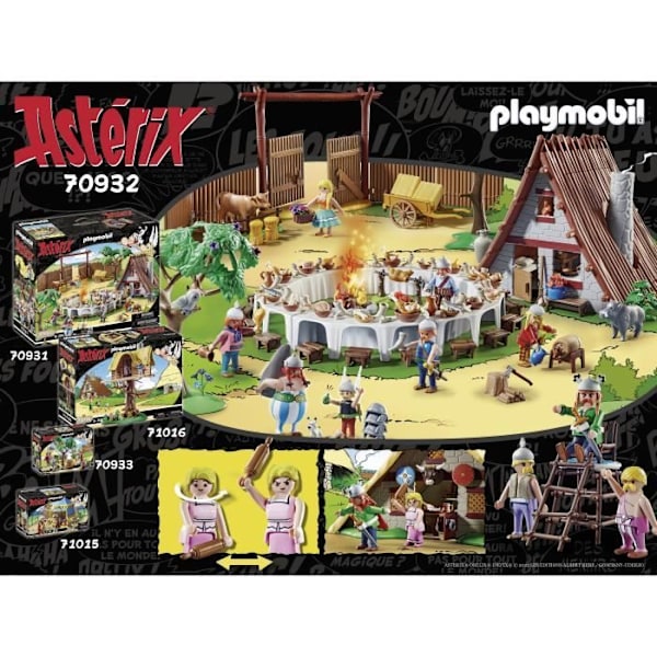 PLAYMOBIL - 70932 - Asterix: Abraracourcixin kota Flerfärgad