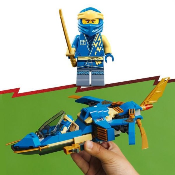 LEGO® NINJAGO 71784 Jay's Supersonic Jet – Evolution, Plane Toy, Evolutionary Ninja