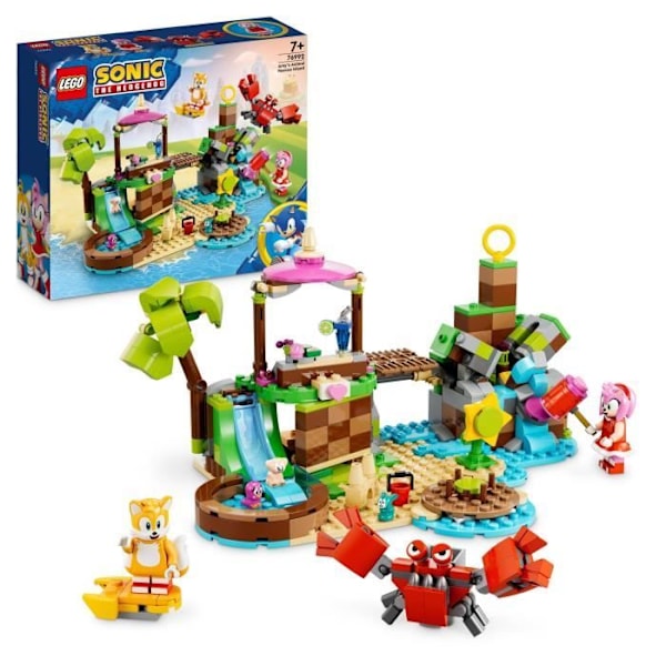 LEGO® Sonic the Hedgehog 76992 Amy's Island Animal Rescue, leksak med 6 minifigurer, för barn Flerfärgad