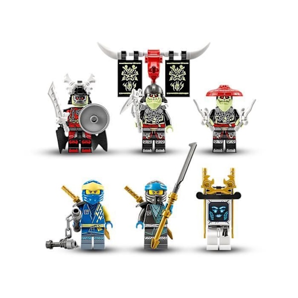 LEGO® NINJAGO 71785 Jay's Robot Titan, barnleksak, med minifigurer och armborst Vit