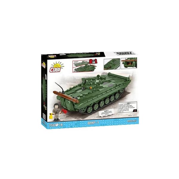 Rakennusleikki - COBI - BMP-1 - Vihreä - Tankki - 0.872 kg Grön