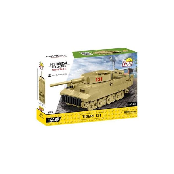 Maquette - COBI - TIGER I 131 - 500 bitar - Plast - Självmontering Grågrön