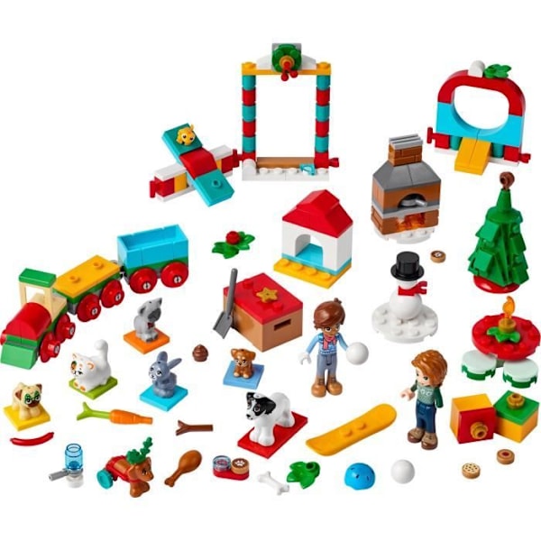 LEGO® Friends - Adventskalender 2023 - 24 presenter inklusive 8 djurfigurer - Julklapp Flerfärgad