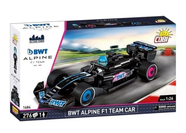 Byggesæt - COBI - 1684 - BWT Alpine F1 Team Bil - Sort - At samle selv Svart