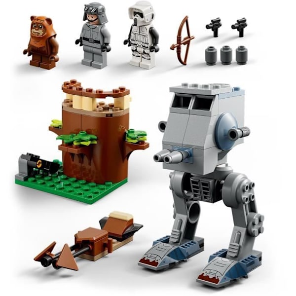 LEGO Star Wars 75332 AT-ST Walker Toy med Scout Trooper Minifigure Flerfärgad