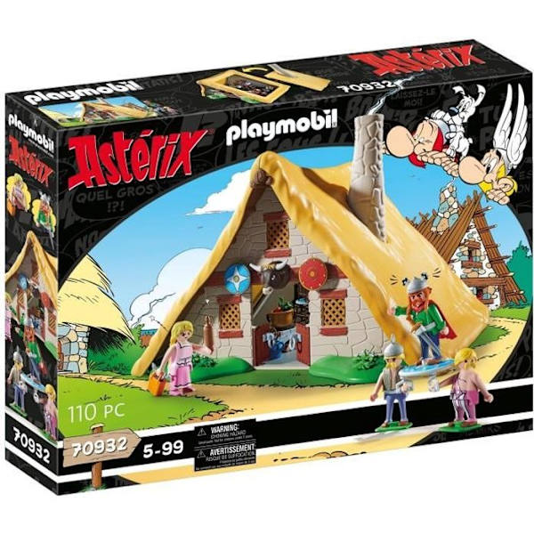 PLAYMOBIL 70932 Asterix, Abraracourcix hydda, Karaktärer, 110 stycken, Från 5 år Flerfärgad