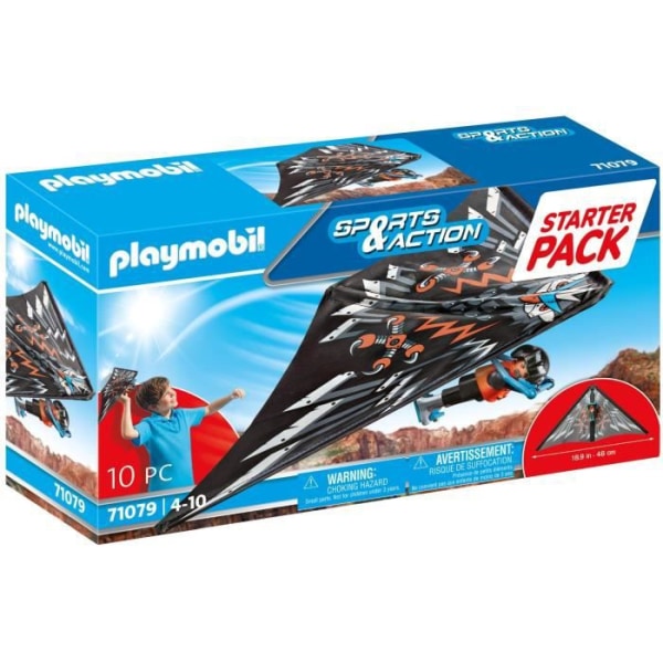 Figur - PLAYMOBIL - Stuntshow Hang glider - Multicolor - 5 år og opefter Flerfärgad