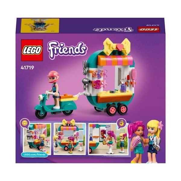 LEGO® 41719 Friends Mobile Fashion Shop, lille frisørsalon legetøj til Heartlake City minidukker, fra 6 år og opefter Flerfärgad