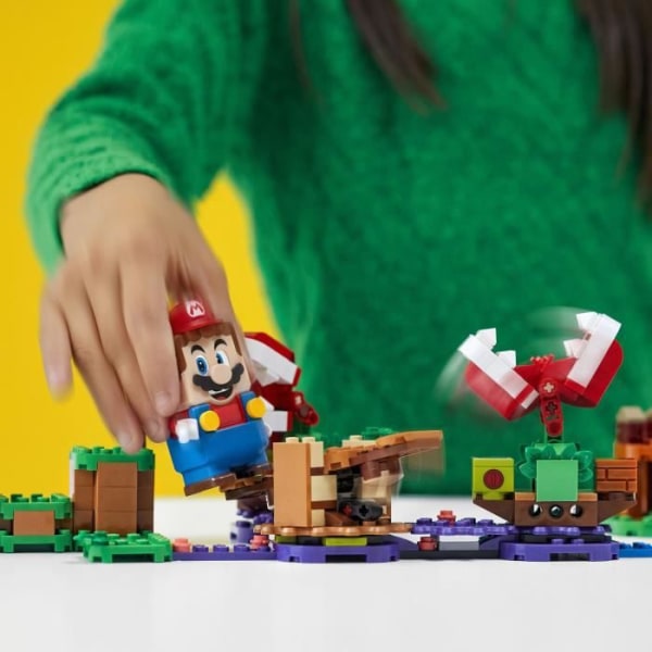 LEGO® Super Mario™ 71382 Expansionssetet Piranha Plant Challenge, som ska kombineras med LEGO® Super Mario™ Starter Pack