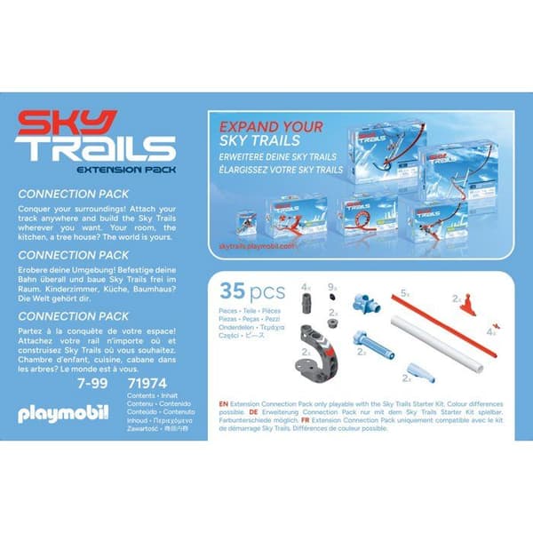 Sky Trails: Forbindelsespakke, Udvidelsessæt, Luftbane, 35 dele, fra 7 år Multifarvet