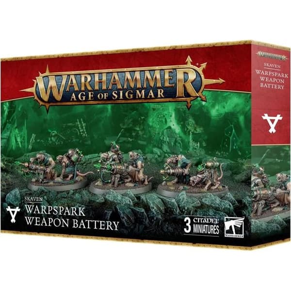 Figuriner Games Workshop Warhammer AoS - Skaven Maletinceller Vapenbatteri (x3) mångfärgad