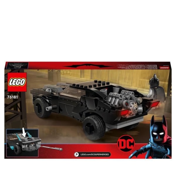 LEGO 76181 DC Batman Batmobilen: Penguin Pursuit, leksaksbil, DC, presentidé, pojkar och flickor från 8 år och uppåt