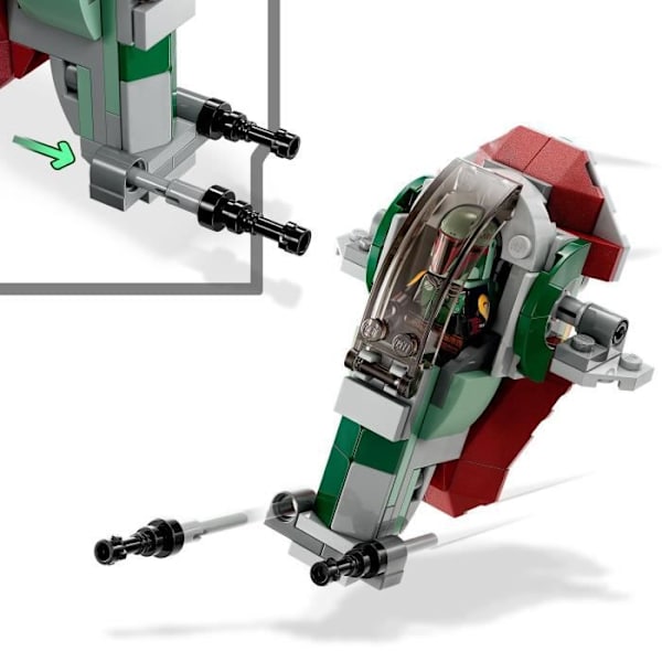 LEGO® Star Wars 75344 Boba Fett's Ship Microfighter - Hvid - Til børn fra 6 år og opefter Vit