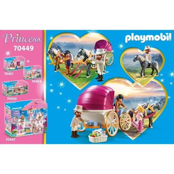 PLAYMOBIL 70449 Vaunu ja kuninkaallinen pari, Prinsessat, 60 kpl, Alkaen 4 vuotta Gul