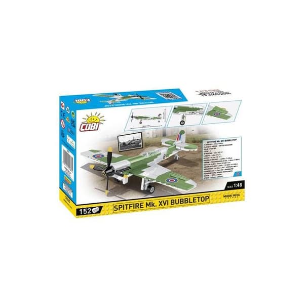 Model - COBI - Spitfire Mk.XVI Bubbletop - Plastik - At samle selv - 8 år og derover