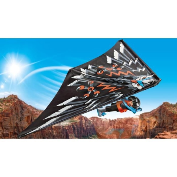 Figur - PLAYMOBIL - Stuntshow Hang glider - Multicolor - 5 år og opefter Flerfärgad