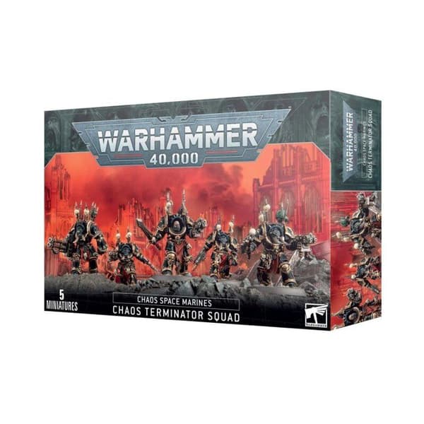 Figurer - Games Workshop Chaosterminatortrupp - Sort - 1 Figur - Til Voksne 3 år+