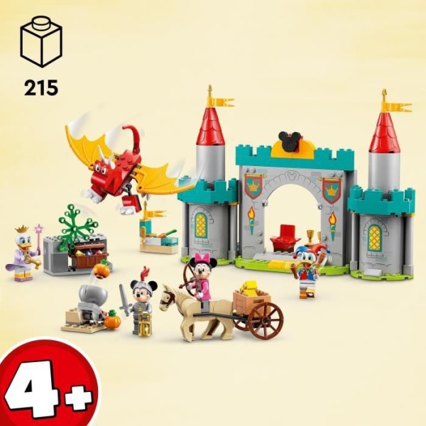 LEGO® Disney Mickey and Friends 10780 Castle Defenders, Legetøj med heste til 4 år gammel Flerfärgad