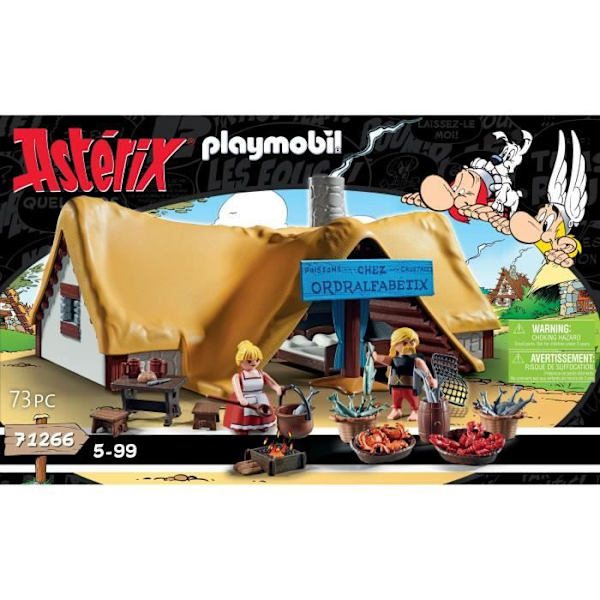 PLAYMOBIL 71266 Astérix Ordralfabetixs hytta, Astérix by, Samlarleksak, Från 5 år Flerfärgad