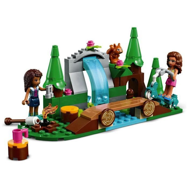 LEGO® 41677 Friends Forest Waterfall – Rakennussetti, jossa on Andrean ja Olivian mininukkeja + oravalelu 5-vuotiaille lapsille Flerfärgad