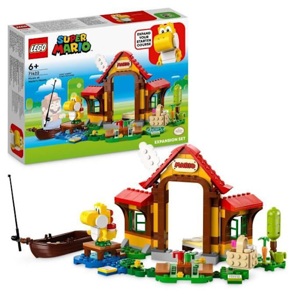 LEGO® Super Mario 71422 Marion piknik-laajennussetti, yhdistä lelu aloituspakkaukseen Flerfärgad