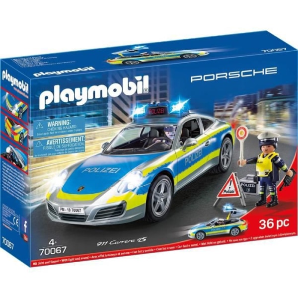 PLAYMOBIL 70067 City action - figurer - Porsche 911 Carrera 4S Police