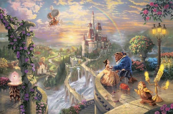 Palapelit - SCHMIDT SPIELE - Disney, Kaunotar ja hirviö - 1000 palaa