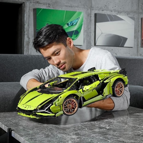 LEGO® Technic 42115 Lamborghini Sián FKP 37, Modellbil, 1:8, Att bygga, Samling, Byggbil, För vuxna Röd